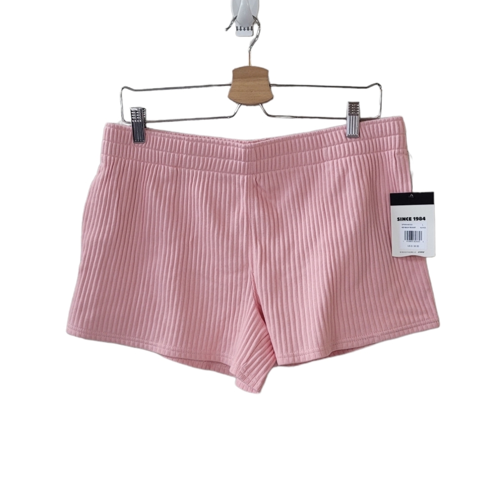 REEF Pink Beachy Rib Pull On Short Size L